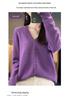 Women's Wool Knit Collar Cardigan: Slim-Fit, Long Sleeve, Loose Outerwear for Autumn and Winter.