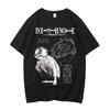 Death Note Cotton Shirt Teen Classic Retro Punk Breathable University Anime T-shirt Pop Culture Comfortable Women Gothic 80s1
