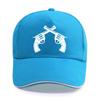 New Summer Double Gun Shooting Pistol Print Cap Unisex Women Unisex Cotton Hat Snapback Hats Trucker Cap SunHats