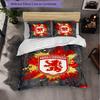Biancheria da letto a tema Middlesbrough FC Set 3 Pezzi Copripiumino Biancheria da letto Decorativa per Camera Adolescenti Decorazione Casa