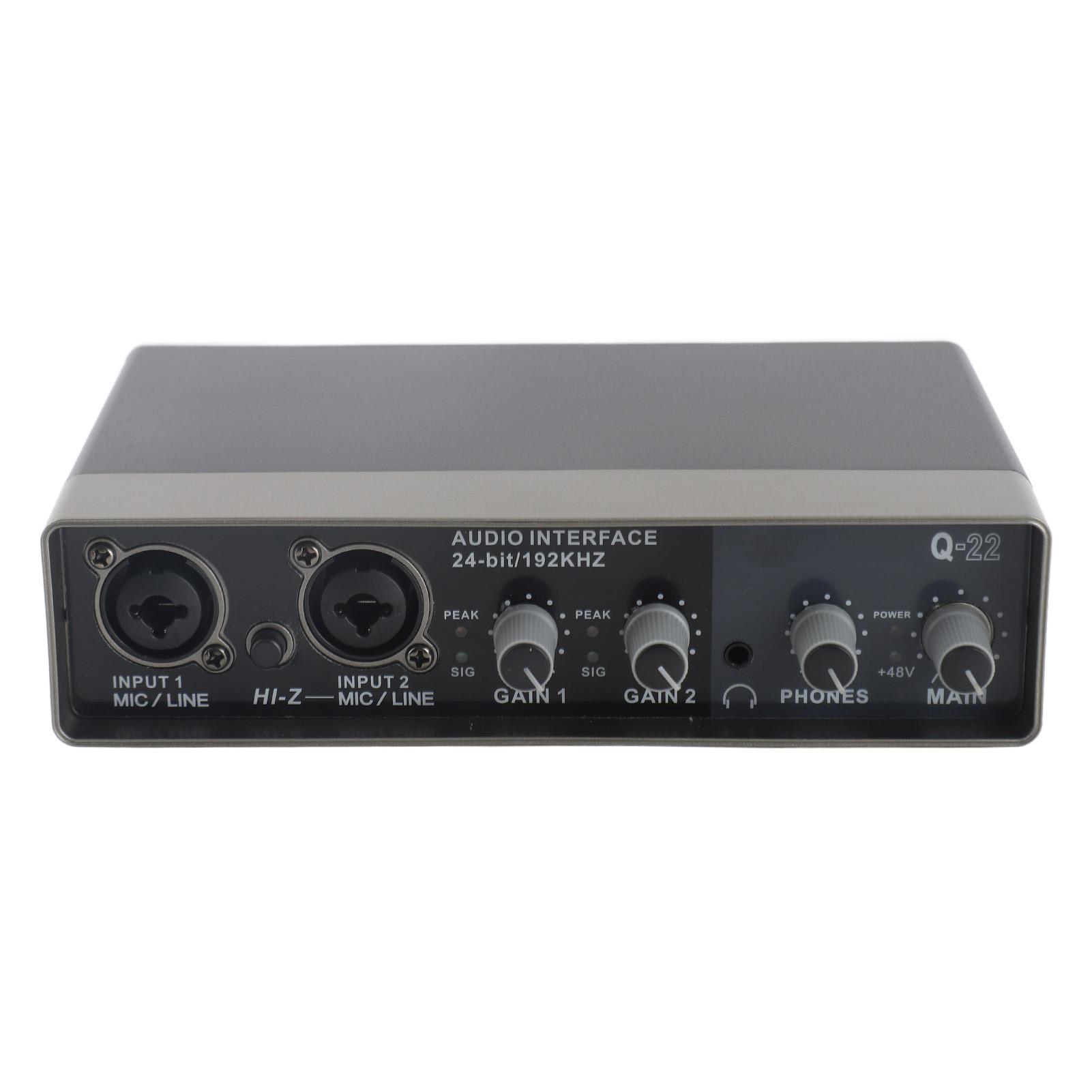 

Звуковая карта DSP Reverb 48 В, фантомное питание, звуковая карта, микшер 24 бит 192 кГц для потоковой передачи в реальном времени