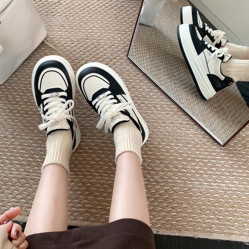 Women's shoes spring and summer casual shoes small man heightened thick-soled versatile lace-up casual little white shoes women