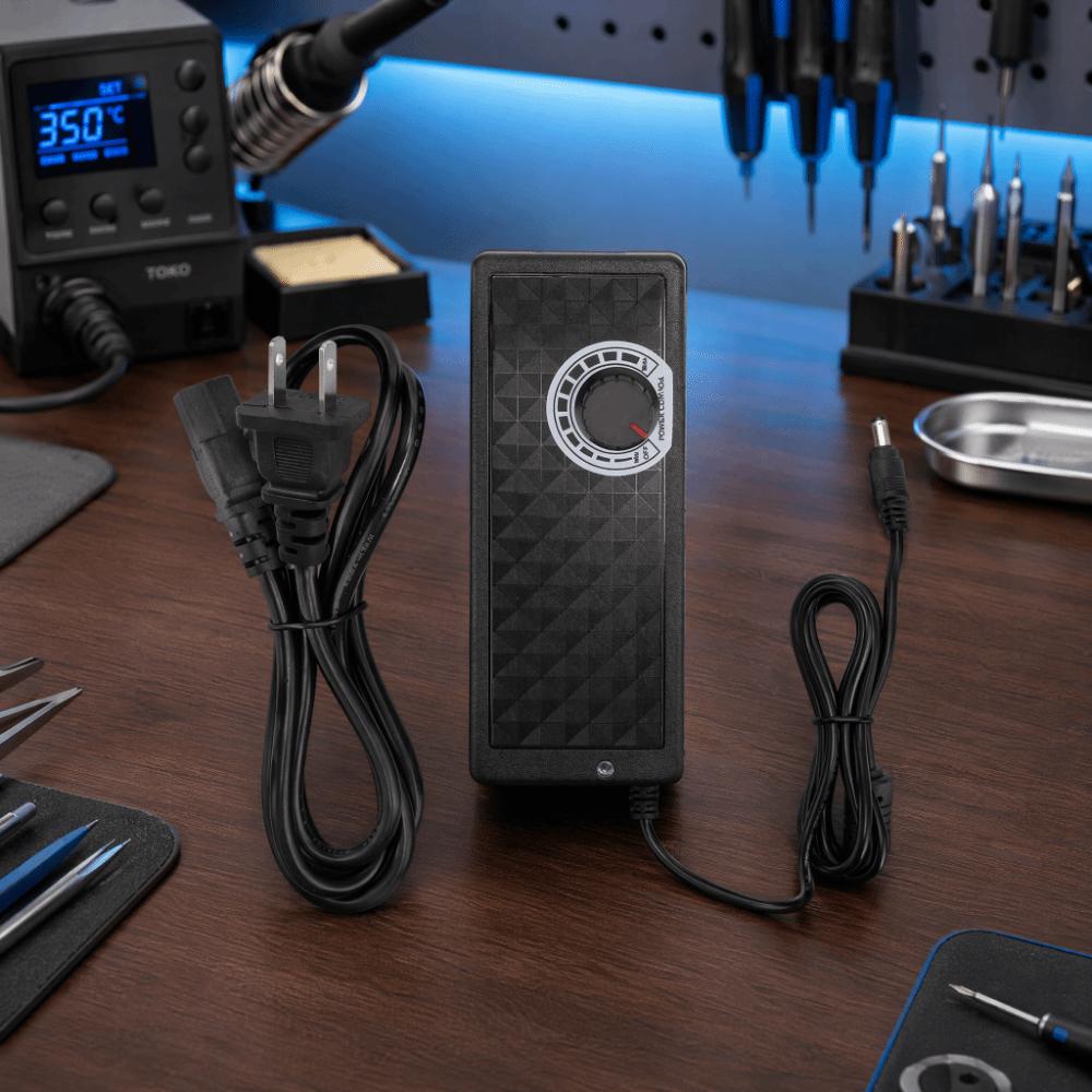 5A Power Adapter 110-240V Input Adjustable Voltage Adapter Easy Adjustable Power Supply  Indoor
