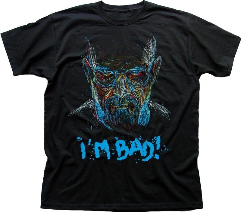 BB inspired Walter White aka Heisenberg I m Bad black t-shirt OZ9611 L