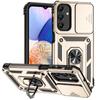 Pouzdro pro Samsung Galaxy A15 a15 slide s fotoaparátem, nárazuvzdorné, brnění, kryt pro Samsung A15 A 15 15A s magnetickým kroužkem a stojánkem, zadní kryt
