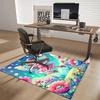 1pc Anime Fairy Chair Mat - Fantasy Floral Office Rug, Non-Slip Carpet for Desk Chairs, Decorative Gift for Anime Lovers, Suitable for Home and Office