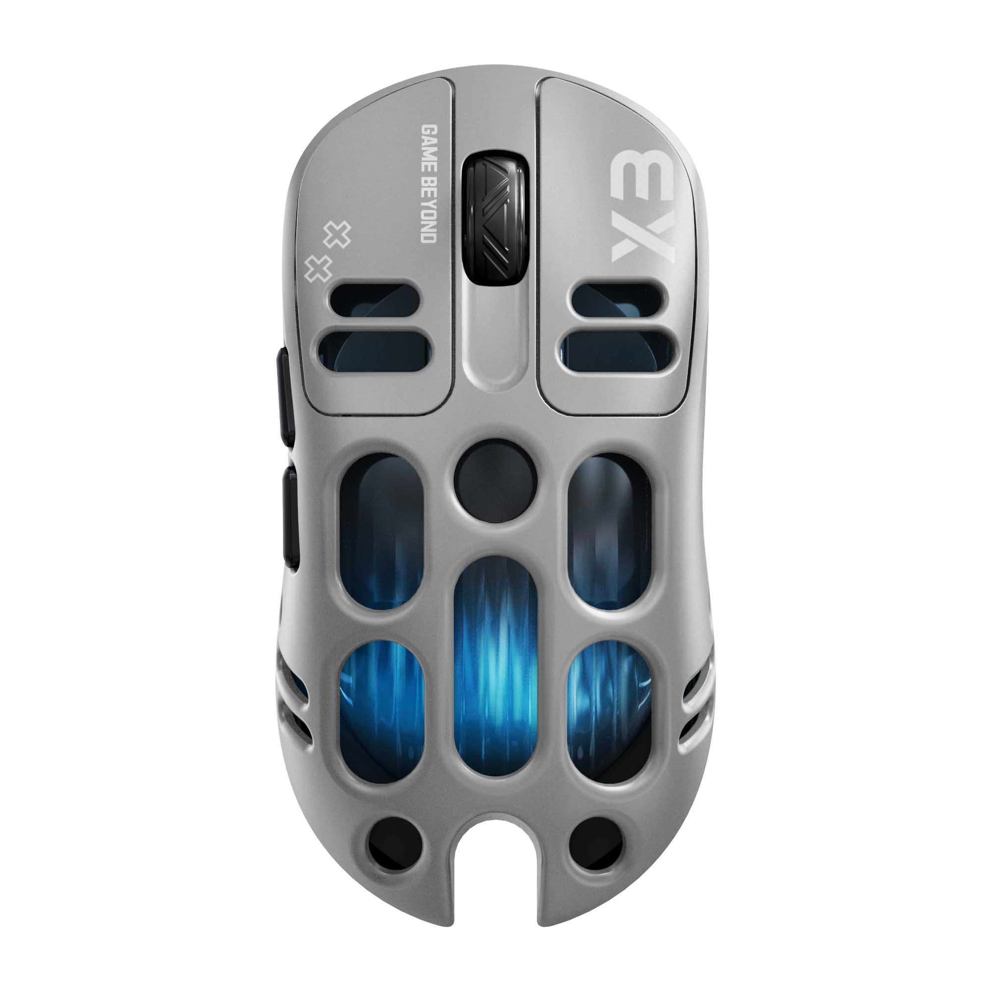 

T-WOLF X3 Gaming Mouse Tri-Mode BT Wireless Hollow Design RGB Backlit Mechanical Mouse For Esports Grey