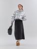 Anoetic Classic Denim Maxi Long Skirt_Dark Gray