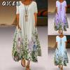 Fashion Summer Spring Short Sleeve O-Neck Casual Dresses