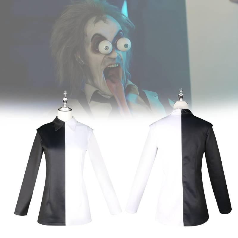 Cosplay 2 Beetlejuice Costume Kids Jumpsuit Halloween Party Role Fashion Play