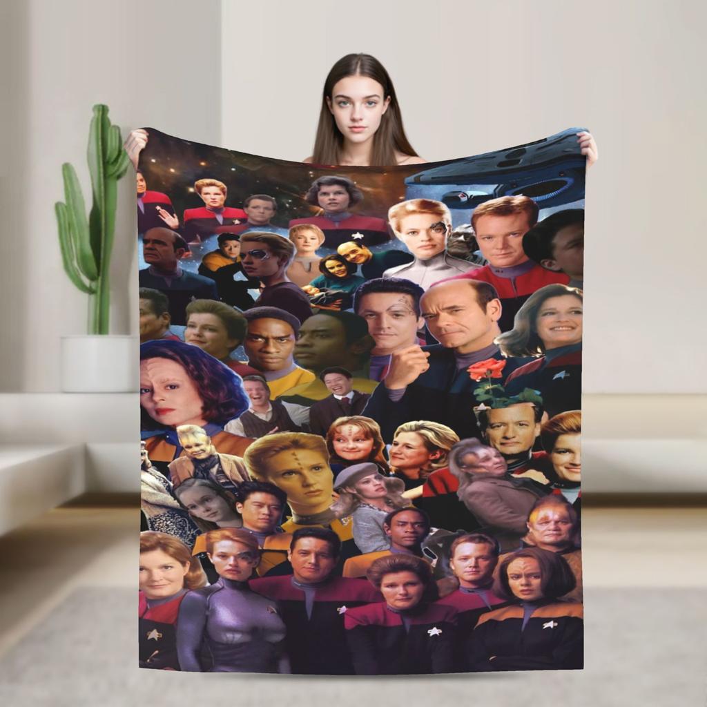 Stars Treks Groups Super Warm Blankets Starfleet Movie Travel Plush Throw Blanket Couch Chair Flannel Bedspread Sofa Bed Cover