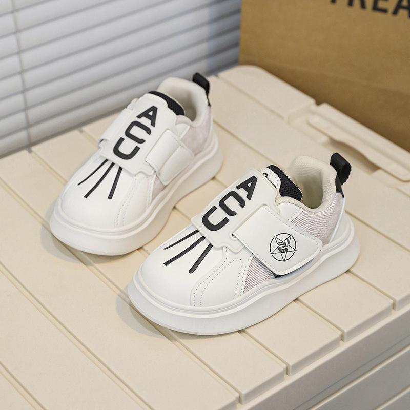2025 autumn new classmates boys baby shoes medium children Velcro personalized fashion shoes girls board shoes