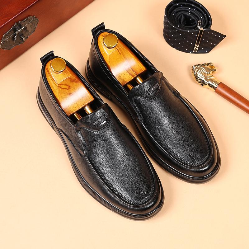 Fashion Handmade Leather Men Shoes High Quality Soft Bottom Comfortable Driving Shoes Non-Slip Leisure Business Men Loafers Shoes