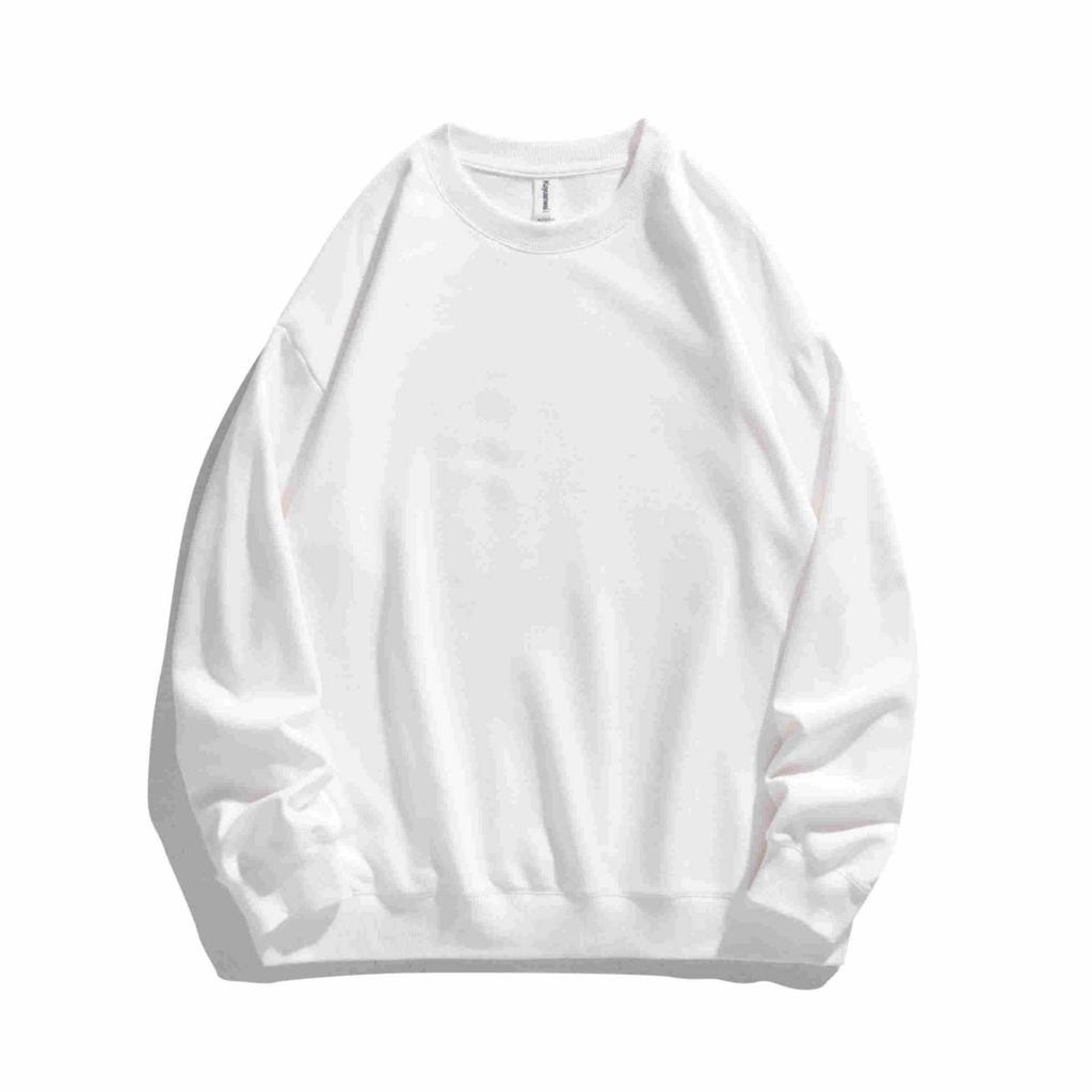 350G Heavy Cotton Terry Round Neck Sweater Loose Version Shoulder Jacket Autumn Print Embroidery