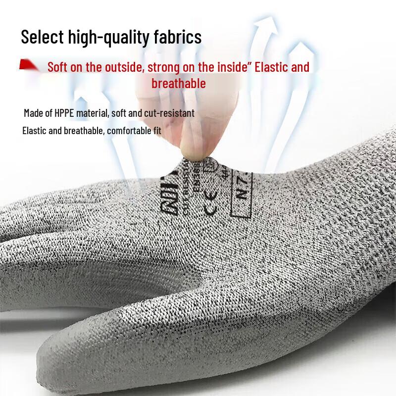 Shenglai Level 5 Cut-Resistant Work Gloves