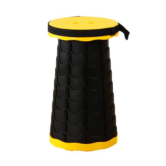 Yousheng Retractable Stool with Carrying Handle Portable Height Adjustable Lightweight Heavy Duty Outdoor Camping Picnic Fishing Telescoping Folding