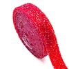 3cm Width Resin Rhinestone Strip Self-Adhesive Heat Melting Glue Self-Adhesive Diamond Sticker 3 Yard Length Hot Fix