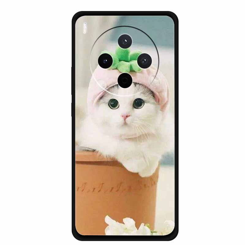 For vivo Y500 Pro 5G Case Flowers Soft Silicone TPU Phone Cases for vivoY500 Pro Shockproof Cool Wolf Animals Protective Cover