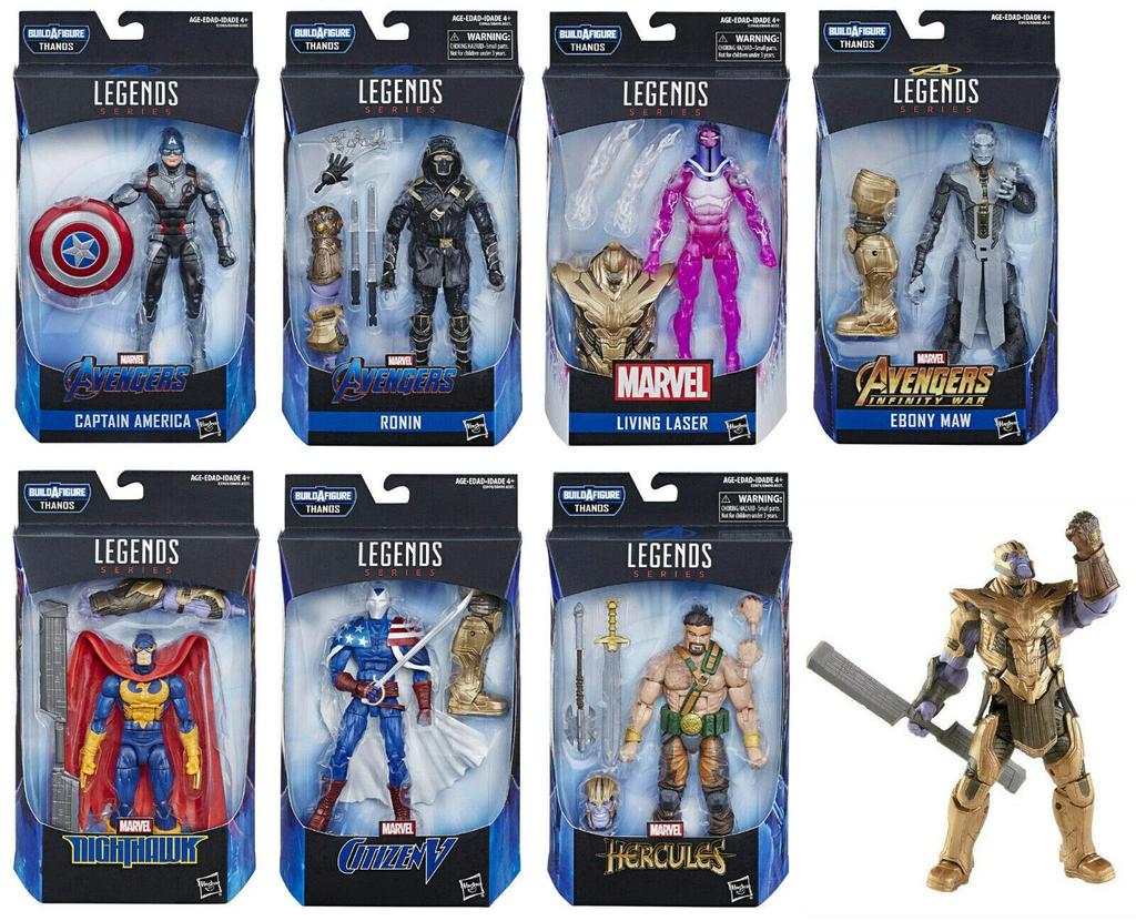 Avengers Endgame Marvel Legends Wave 1 7 Piece Set (Thanos BAF)