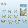 20 Stück Schmetterlingsaufkleber, glitzernd, holografisch, transparent, ästhetische Aufkleber für Art Journaling, Scrapbook, Junk Journal, Kartenherstellung, DIY-Basteln