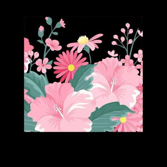 Spring Flowers Window Clings Double-sided Watercolor Flowers Glass Decals Reusable Static PVC Sticker for Home Glass Door Window