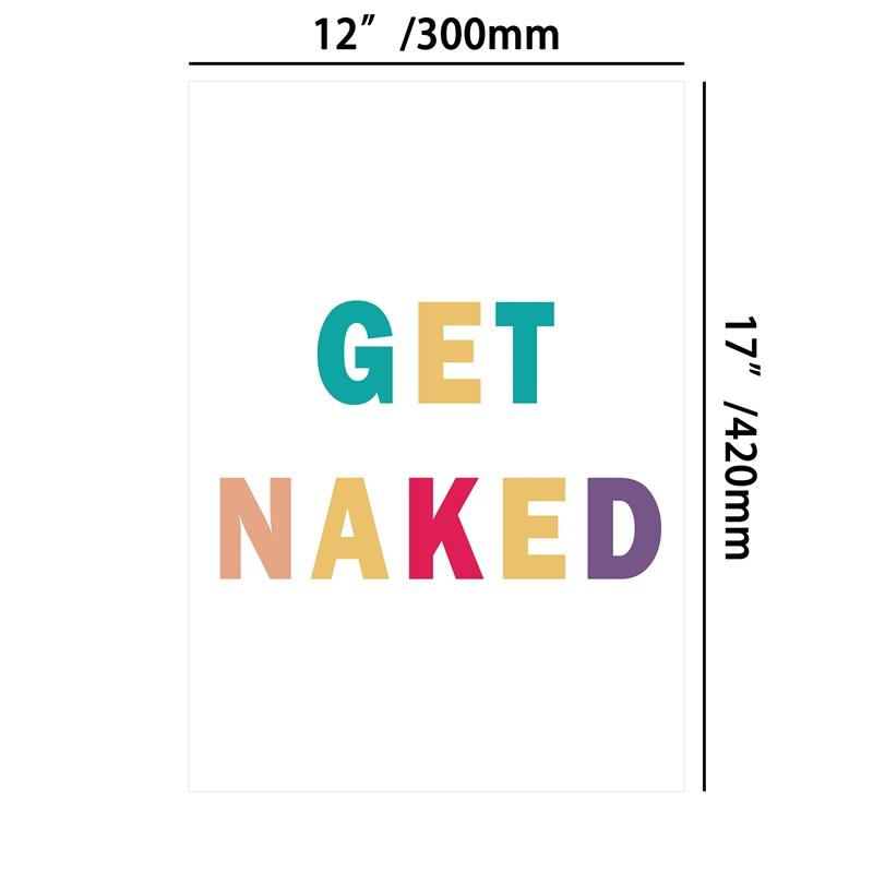 Badezimmer lustige Worte Drucke Poster Wand Bild Toilette Dekor kein Rahmen