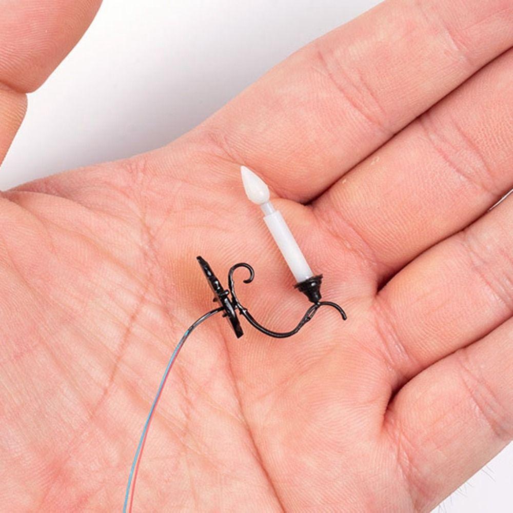 1.9*3.2cm Dollhouse Wall Lamp 12V Sand Table Chandelier High Quality White/Warm Light Model