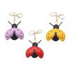 Ladybeetle Design Faux Leather Keychain Lightweight Permanent Accessory For Keys Bags Cars