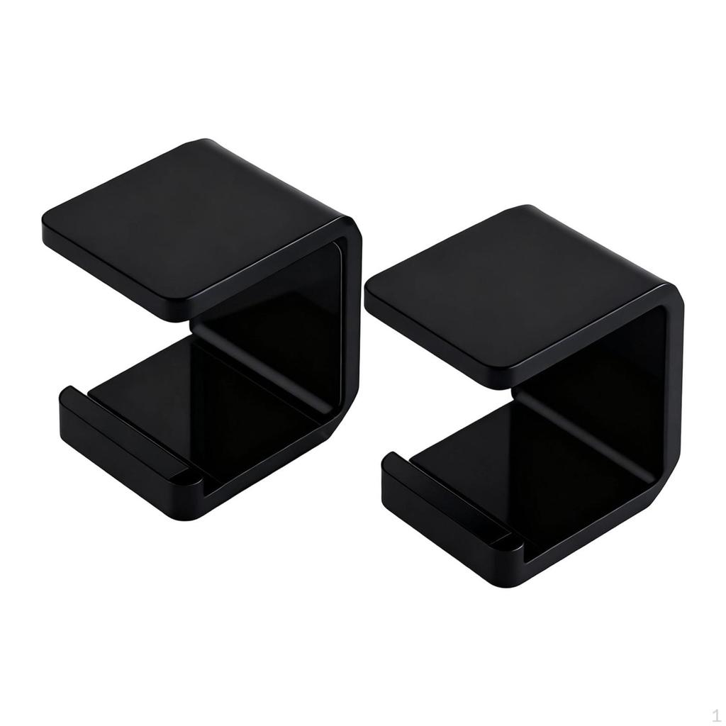 2 Pieces Hockey Sticks Wall Mount Ice Rack Puck Display Holder Bracket