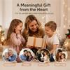 Shared Family Print Art Display with 4 Clear Inserts, Warm Light and USB Cord for Indoor Handprint Display Use Y5GB