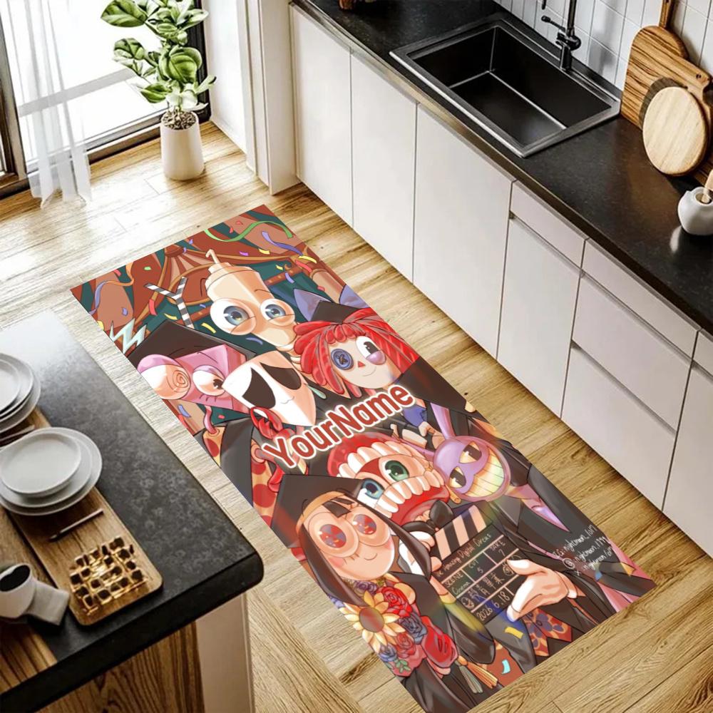 Digital Circus Customize Your Name Kitchen Rug Runner Rug Laundry Mat Hallway Entryway The Best Gift Choice