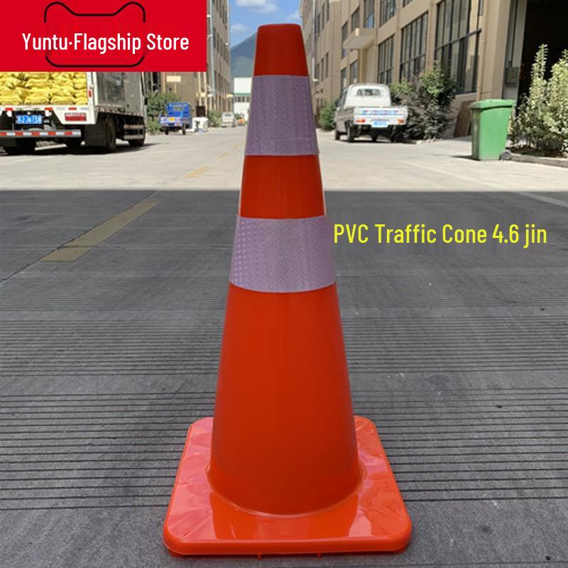 Reflektierender 70cm PVC-Gummi-Verkehrskegel