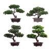 Contemporary Plastic Bonsais Decoration Permanent Green Plant For Apartments Offices Retail Displays