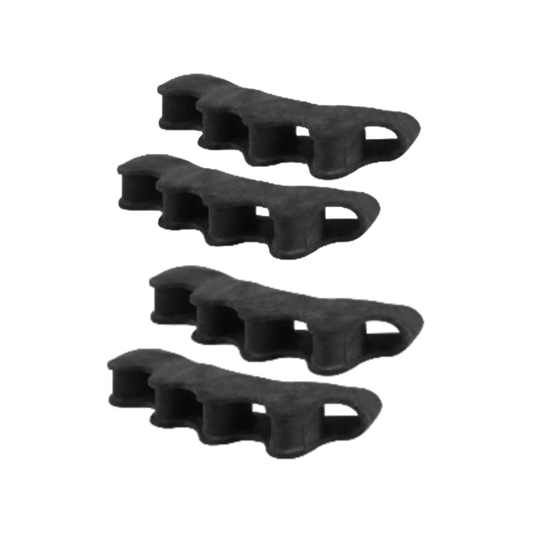 1Pair Five Hole Toe Separator Hallux Valgus Orthosis Bunion Corrector Toe Straightener for Overlapping Toes Relief