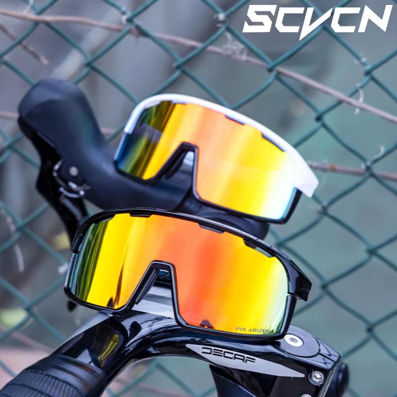 SCVCN Cycling Glasses Outdoor Bicycle Sunglasses for Men UV400 Sports Running Glasses Women MTB Cycling Sunglasses UV400 Hiking