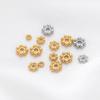 30Pcs Stainless Steel Flower Spacer Bead Snowflake Spacer Beads Charms Pendants for DIY Bracelets Jewelry Making Accessories
