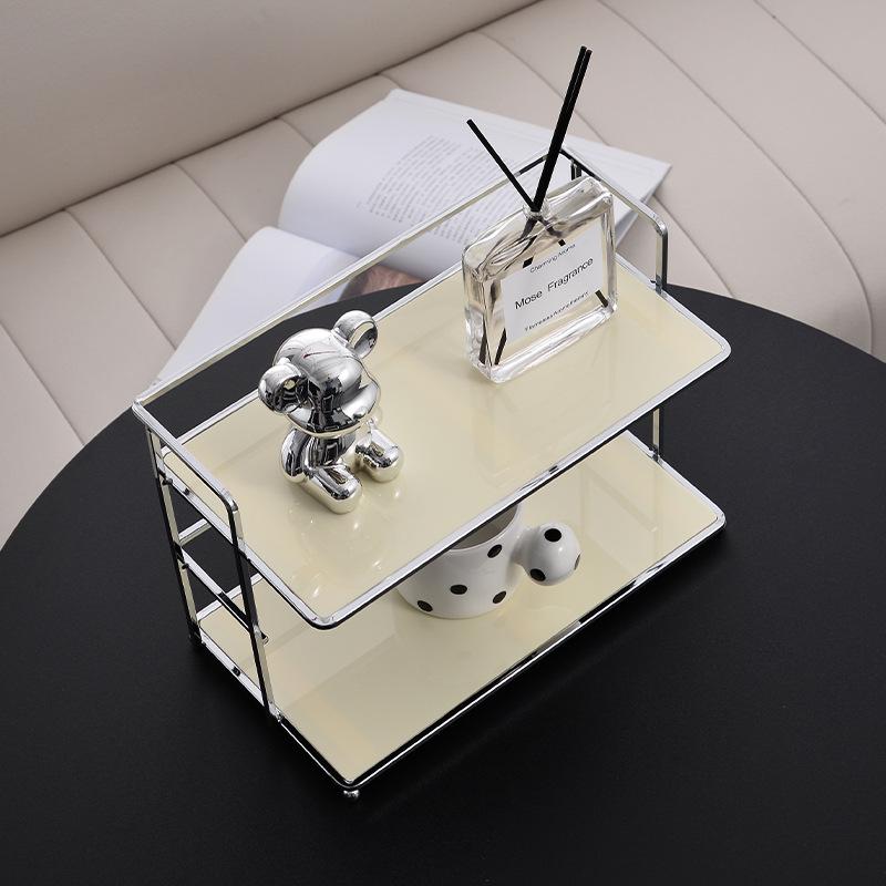 Premium Layered Acrylic Storage Rack for Cosmetics and Cups