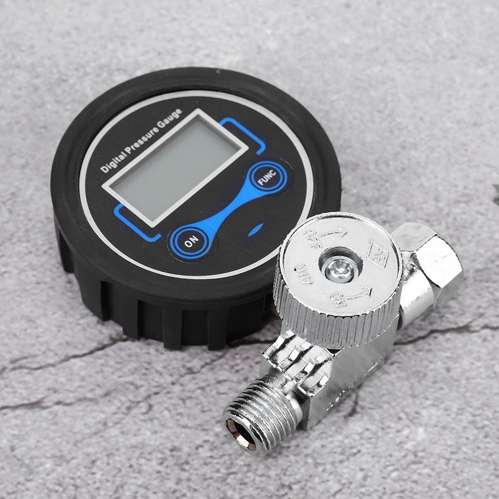 Pneumatic Air Regulator Control Valve Digital Pressure Gauge Regulating 14in for Spray Gun