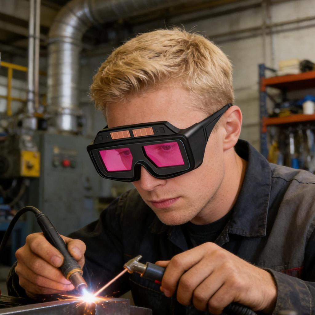 Welding Goggles UV Protection Adjustable Shade Wrap-around Eye Protection Welding Goggles For Women Men Torching Cutting Brazing