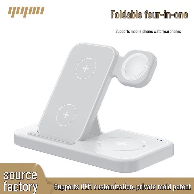 4-in-1 Foldable Wireless Charging Stand for iPhone, AirPods, and Apple Watch