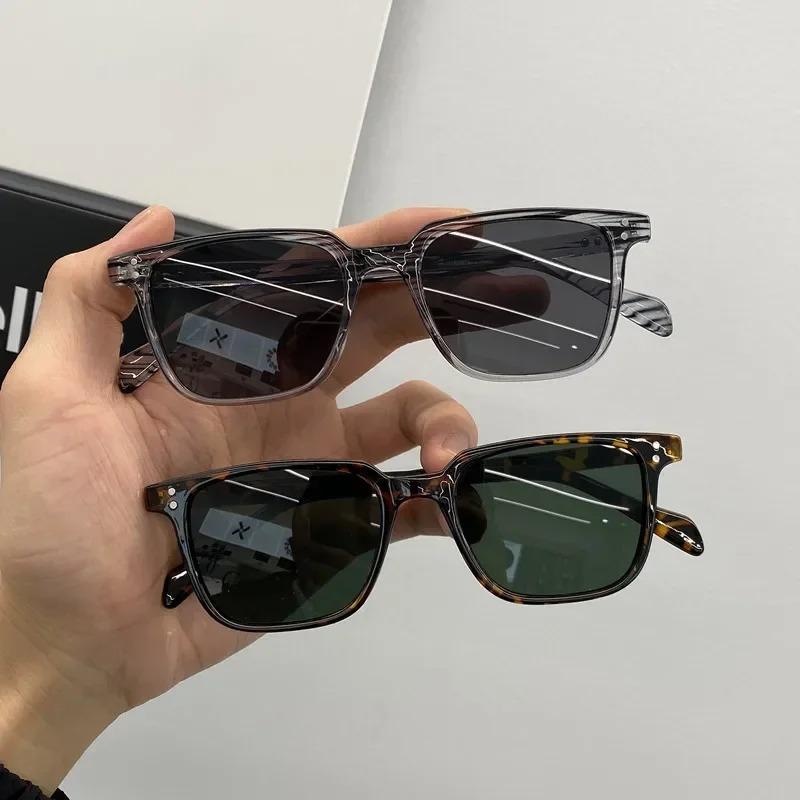 Fashion Square Driver Sunglasses Men Women Vintage Shades Mirror Retro Brand Design Sun Glasses Unisex