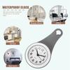Suction Cup Wall Clock Bathroom Shower Waterproof Alarm Digital Timer Mute Silent Vanity Desk Kitchen Timepiece Decor Accessory