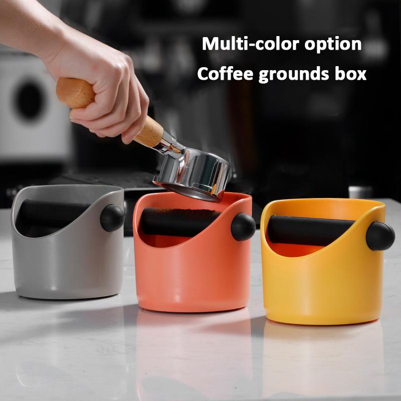 800ML/450ML Coffee Knock Box Anti Slip Coffee Dump Bin Bucket Espresso Grounds Container Home Cafe Waste Bin Coffee Accessories