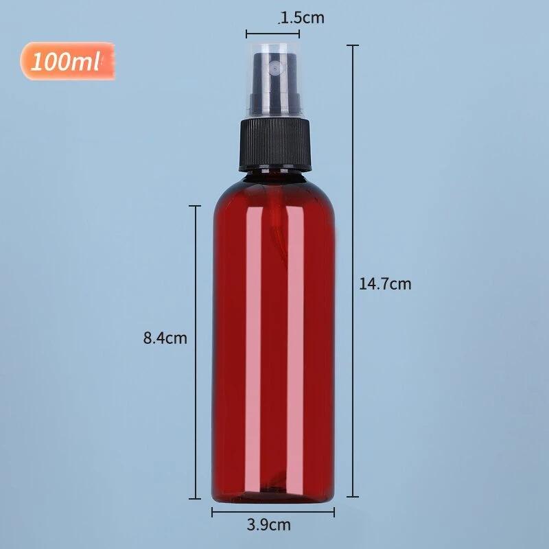 5pcs 10ml-100ml Black PET Spray Bottles-UV Protection Travel Refillable Containers for Alcohol,Cosmetics,Portable Fine Mist Sprayer Bottles