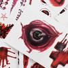 Einweg Party Körperkunst Fake Blutige Wunde Wasserdichte Temporäre Tattoos Fake Tattoo Horror Narbe Halloween Tattoo Aufkleber