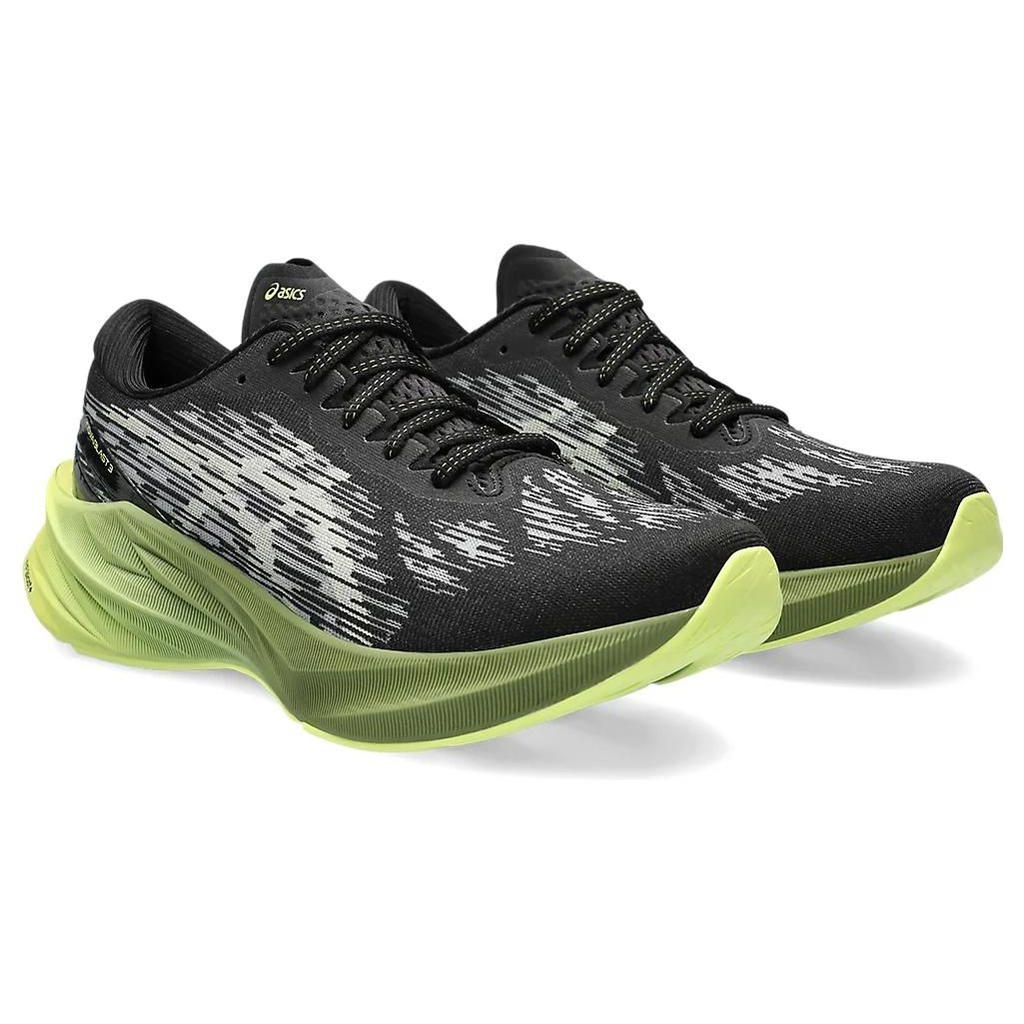 Asics Novablast 3 Black Dried Leaf Green Men Sneakers 1011B458-005