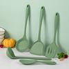 5Pcs Silicone Cookware Non-stick Cooking Utensils Wok Spatula Spoon Colander Rice Spatula Kitchenware Kitchen Cooking Tool Set