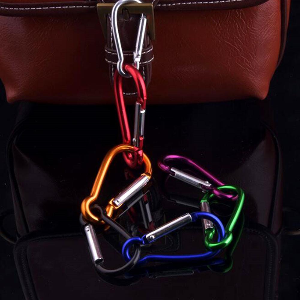20Pcs Carabiner for Keys Chain Mini Gourd-Shaped Aluminum Alloy Keychain Clip Hook Lock Travel Hiking Camping