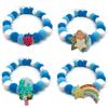 20pcs Fashion Pet Dog Bowtie Summer Fruit Style Hair Ball Necklace Collar Small Large Dog Bowtie Ties Dog Grooming Accessories