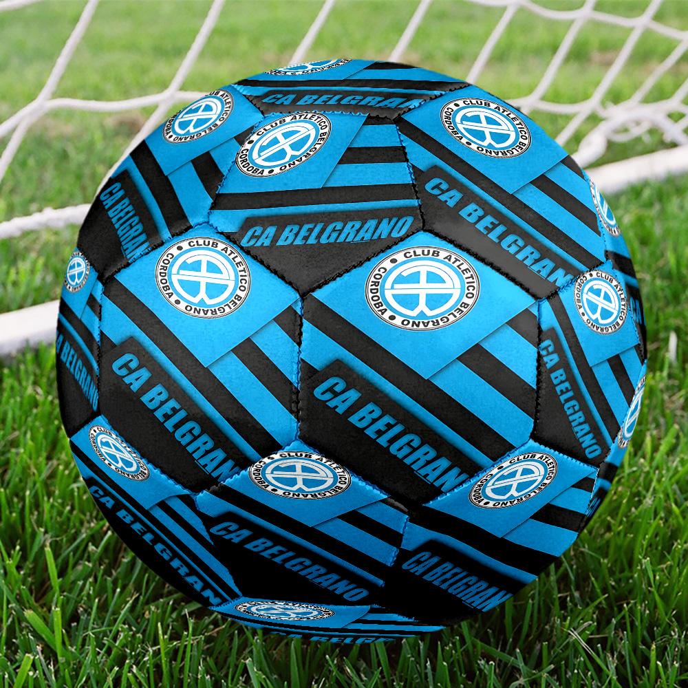 Atletico Belgrano Crest Size 5 Soccer Balls, High-Quality, Anti-Slip, Protective Football, a Unique Gift Suitable for Birthdays, Christmas